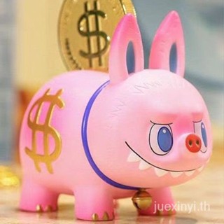 ฟิกเกอร์ตุ๊กตา Popmart LABUBU LABUBU Pig Bank Elevator JULU สินค้าใหม่ ของแท้ พร้อมส่ง