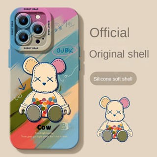 เคสโทรศัพท์มือถือ กันกระแทก ลายหมีโหดน่ารัก แฟชั่น สําหรับ iPhone 11 14 14pro 14plus 14 pro max 13 13pro 13prm 11 7plus 8plus Xr XS 12 pro max 11 pro max