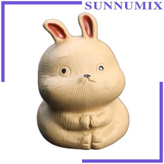 [Sunnimix] ฟิกเกอร์รูปปั้นกระต่าย ขนาดเล็ก สําหรับตกแต่งโต๊ะ ห้องนอน