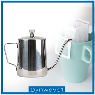 [Dynwave1] กาต้มน้ําสเตนเลส คอห่าน ขนาด 350 มล. สําหรับชงกาแฟ ชา ตั้งแคมป์ ปิกนิก สํานักงาน