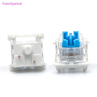 Familywind&gt; สวิตช์กันฝุ่น RGB 3pin สีฟ้า แดง น้ําตาล สําหรับคีย์บอร์ดเกมมิ่ง 10 ชิ้น