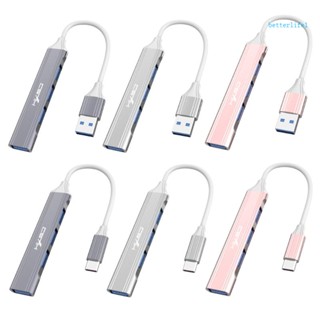 Btm ฮับ USB Type C อะลูมิเนียมอัลลอย พร้อม 3 USB2 0+1 USB3 0 สําหรับแล็ปท็อป สมาร์ทโฟน