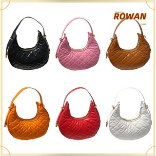 Rowans กระเป๋าถือ ใต้วงแขน สีพื้น เรียบง่าย สําหรับผู้หญิง