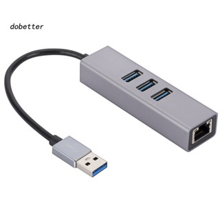 &lt;Dobetter&gt; แท่นขยาย ความเร็วสูง 1000Mbps 3 พอร์ต USB30 Type-C เป็น Rj45 อุปกรณ์เสริมคอมพิวเตอร์