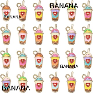 Banana1 พวงกุญแจ จี้รูปหัวใจ อัลลอย ขนาด 10.8*20.5 มม. พกพาง่าย 60 ชิ้น