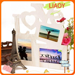 Liaoy กรอบรูปไม้ แฟชั่น 3 in 1 DIY รูปหัวใจ Rahmen