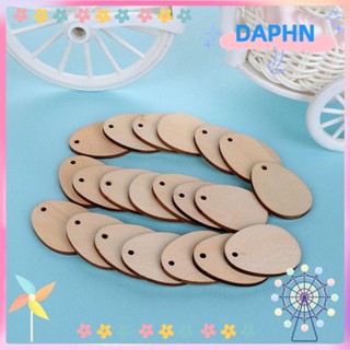 DAPHS 20/100 ชิ้น 20-40 มม. ไข่อีสเตอร์ เครื่องประดับ ชิป ประดับ ป้ายแขวน ไม้ธรรมชาติ