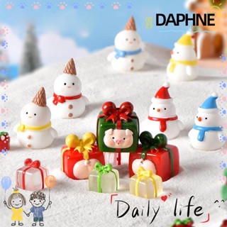 Daphne โมเดลรูปสโนว์แมน Diy ขนาดเล็กสําหรับตกแต่งบ้านและสวนของขวัญ