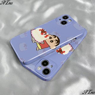 เคสโทรศัพท์มือถือแบบแข็ง ลายการ์ตูนชินจังจอมแก่น สําหรับ Iphone 14promax 13 12 11 xs 7 8p FGHQ