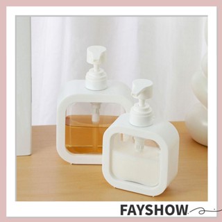 Fay 2 ชิ้น เครื่องจ่ายสบู่เหลว, เครื่องจ่ายสบู่เหลว แบบรีฟิล ใส, ขวดปั๊มสบู่พลาสติก กันน้ํา สีขาวละเอียดอ่อน ห้องน้ํา