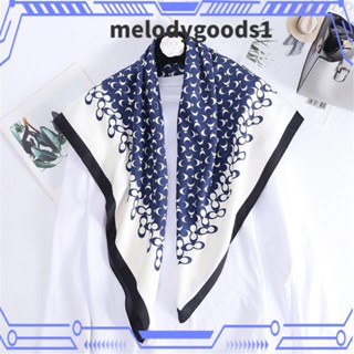 MELODYGOODS1 ผ้าพันคอ ผ้าคลุมไหล่ ผ้าเรยอน แฟชั่นสําหรับผู้หญิง