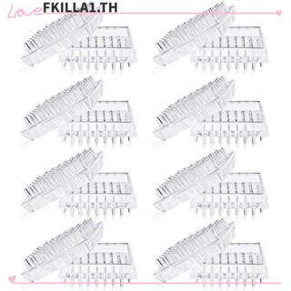 FACCFKI ปลอกสวมหุ้มขาเก้าอี้ โซฟา ทรงสี่เหลี่ยม แบบใส ใส่สบาย 16 ชิ้น