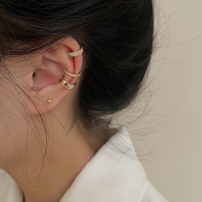 [ซื้อสูง] ละเอียดอ่อนเพทายน่ารักต่างหูคลิปหญิงหัวเข็มขัดหูข้อมือสปลอมกระดูกอ่อนหูสําหรับผู้หญิงเครื่องประดับแฟชั่นหุ้นใหม่