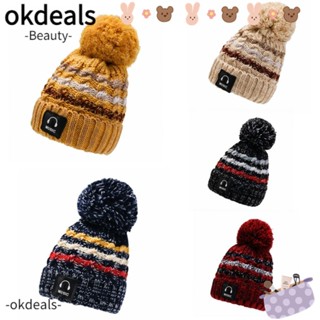 OKDEALS หมวก ผ้าวูล ให้ความอบอุ่น เข้ากับทุกการแต่งกาย สําหรับผู้หญิง