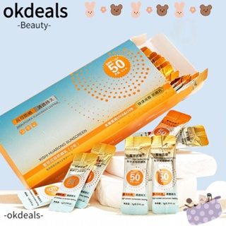 Okdeals Xishi Huarong ครีมกันแดด ให้ความชุ่มชื้น Spf 50+ 50 ชิ้น