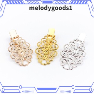 Melodygoods1 กิ๊บปากจระเข้ ทองเหลือง สไตล์วินเทจ เครื่องประดับผม 10 ชิ้น