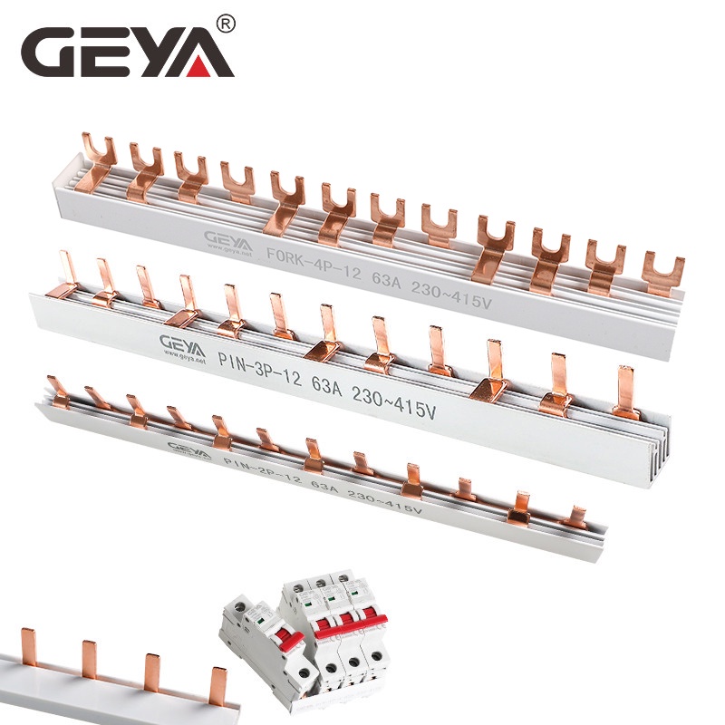 Geya สีแดงทองแดง Busbar สําหรับกล่องกระจาย Circuit breaker PIN TYPE MCB Connector Busbar การเชื่อมต่อ FORK TYPE Busbar ราคา ถูกที่สุด ดีลบีเคเค แกลเลอรีภาพที่ 6