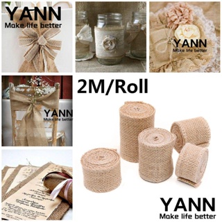 yann 1 ม้วน 2 ม. ม้วนริบบิ้นผ้าใบวินเทจ diy สําหรับติดตกแต่งบ้านงานหัตถกรรม