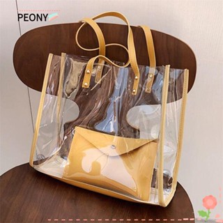 PEONYPAVILION กระเป๋าสะพายข้าง PVC แบบใส จุของได้เยอะ