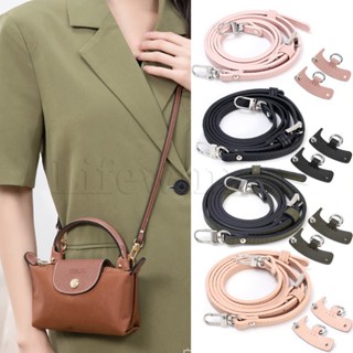 1 ชุด สายคล้องกระเป๋าหนัง DIY แปลงร่าง สําหรับ Longchamp Mini Tote กระเป๋า สายคล้องไหล่ ชุดหัวเข็มขัด กระเป๋าสะพายข้าง กระเป๋าอุปกรณ์เสริม ไม่ต้องเจาะรู