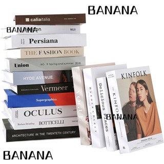 BANANA1 Banana1 กล่องหนังสือปลอม เรียบง่าย โมเดิร์น นุ่ม ตกแต่งห้องนั่งเล่น เครื่องประดับ พร็อพหนังสือ