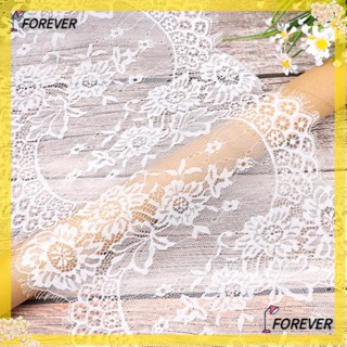 FOREVER Forever ผ้าปูโต๊ะ ปักลายลูกไม้ แฮนด์เมด DIY