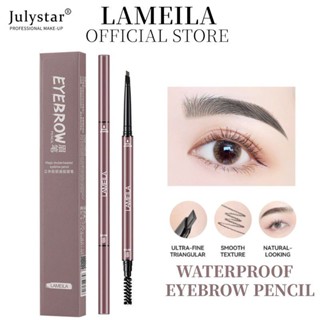 JULYSTAR Lameila ดินสอเขียนคิ้วสองหัวติดทนนานกันน้ำ 4 สี