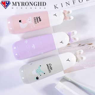 Myronghd กล่องใส่แปรงสีฟันน่ารัก อุปกรณ์ห้องน้ํา สําหรับเดินทาง