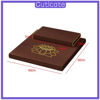 [CUTICATE] เบาะรองนั่ง ทรงสี่เหลี่ยม สําหรับทําสมาธิ โยคะ หมอนปูพื้น