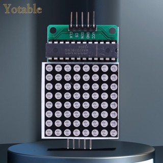 [Yotable.th]MAX7219 โมดูลควบคุมไฟ LED MCU เอาท์พุต 8x8 แคโทดทั่วไป