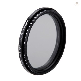 Fw Andoer 49mm ND Fader Neutral Density Adjustable ND2 to ND400 Variable Filter for   DSLR Camera