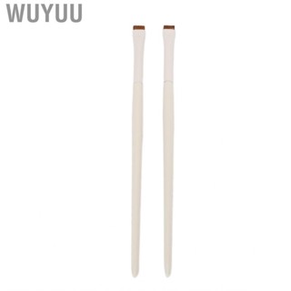 Wuyuu Eyeliner Makeup Brush  Defining Shaping Ultra Thin Eyebrow  Brushes Precision 2pcs for Cosmetic