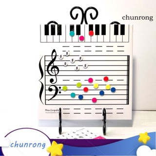 Chunrong กระดานไวท์บอร์ด ไอซี กระดาษลบได้ ลายดนตรี 1 ชุด สําหรับเด็ก