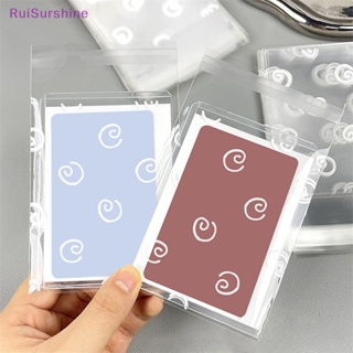 Ruisurshine ใหม่ กระเป๋าใส่บัตร โฟโต้การ์ด แบบใส ลายไอดอล สไตล์เกาหลี สําหรับใส่บัตรประจําตัวประชาชน 50 100 ชิ้น DIY