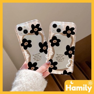 Photo Frame Airbag iPhone Case TPU Soft Clear Case Black Flower Camera Protection Shockproof Compatible with iPhone 14 13 12 11 Pro Max XS Max XR XS 6 7 8 Plus