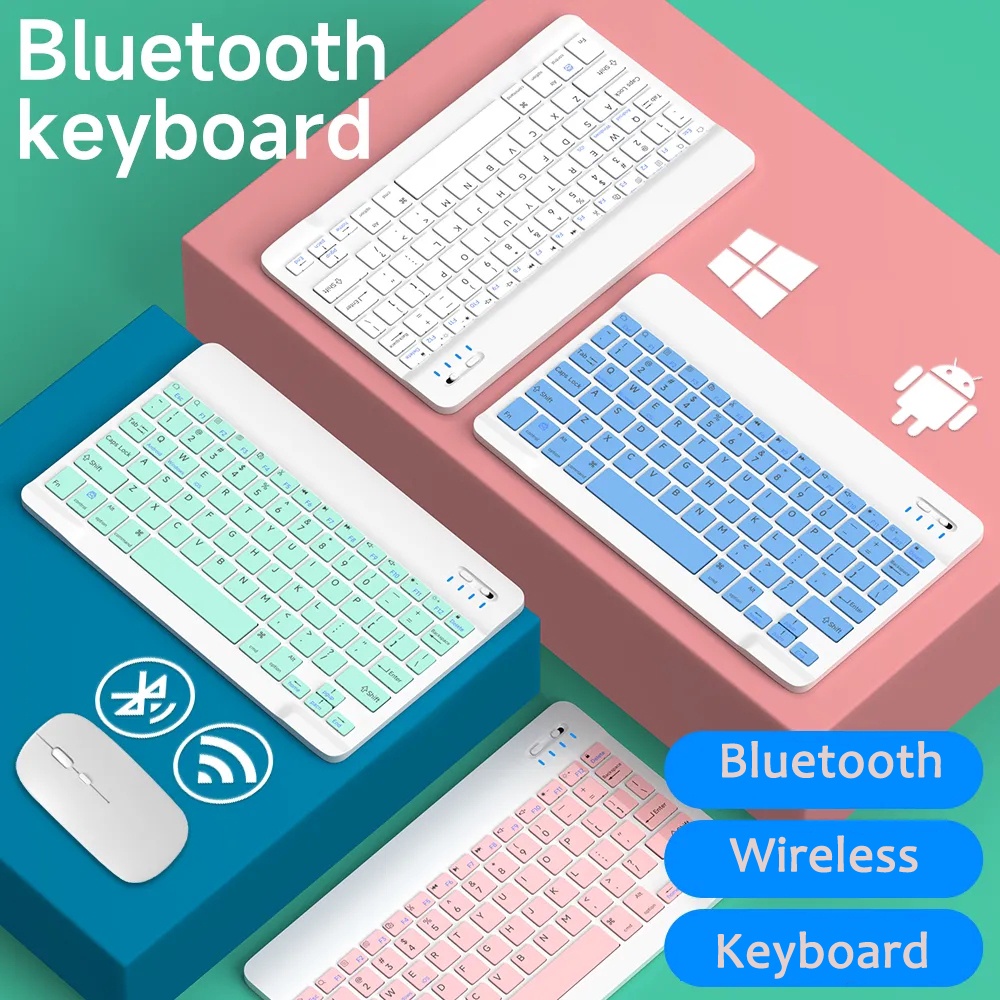 คีย์บอร์ดไร้สายบลูทูธพร้อมเมาส์สําหรับ Alldocube IPlay 50 Pro 50 SE INote 10 9T 8T 7T Smile X 1 X Pa