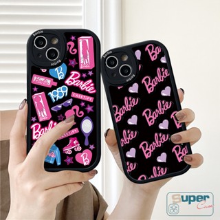 Casetify เคสโทรศัพท์มือถือ TPU นิ่ม ปิดด้านหลัง พิมพ์ลายกราฟฟิตี้ บาร์บี้ หัวใจ ดาว กันกระแทก สําหรับ Infinix Hot 11 10 9 Play Smart 6 5 Note 8 Hot 10T 11s 10s Hot 10 Lite