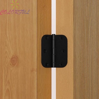 【COLORFUL】Versatile Matte Black Door Hinges Suitable for Various Locations 3 5 x 3 5 Size