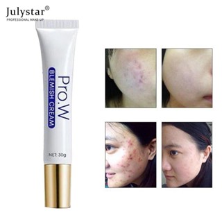 JULYSTAR Pro.w Blemish Acne Cream Spots Removal Pimple Ointment Scar Mark Anti-aging Brightening Moisturizing Skin Blemish Removal Cream ครีม