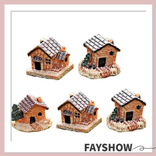 Fay บ้านจิ๋ว DIY สําหรับตกแต่งสวน ภูมิทัศน์ ขนาดเล็ก 5 ชิ้น