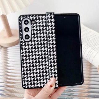 เคสโทรศัพท์มือถือ หนัง PU พับได้ หรูหรา สไตล์อังกฤษย้อนยุค สําหรับ Samsung Galaxy Z Fold 3 4 5 5G Galaxy Z Fold5