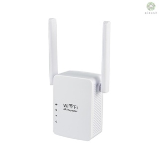 [DZ] เครื่องขยายสัญญาณไร้สาย WiFi 300Mbps พร้อมเสาอากาศคู่ ปลั๊ก EU สําหรับบ้าน สํานักงาน