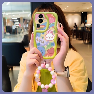 Wave border interest Phone Case For OPPO Reno10 luxurious Pendants Love bracelet lovely three-dimensional Soft originality