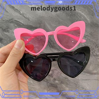 Melodygoods1 แว่นตากันแดด ป้องกันรังสียูวี 400 รูปหัวใจ สไตล์วินเทจ สําหรับเด็ก