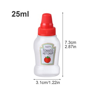 2pcs Cooking BBQ Leakproof Portable Salad Pancake Dressing For Bento Lunch Mini Sauce Bottle