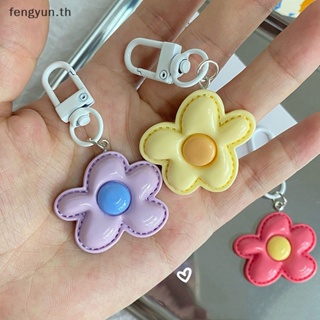 Fengyun พวงกุญแจ จี้ดอกไม้น่ารัก สีแคนดี้ สําหรับห้อยกระเป๋า หูฟัง DIY