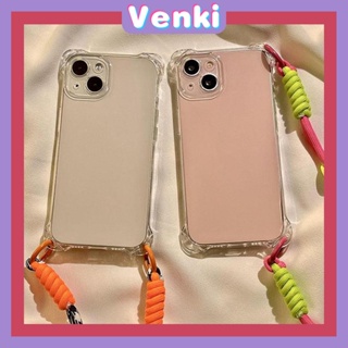 Venki - เข้ากันได้สำหรับ เคส iphone 11 เคสไอโฟน เคสไอโฟน11  เคสใสแบบใสธรรมดา Lanyard Holeโปร่งใสกันกระแทกป้องกันกล้อง Simple เข้ากันได้กับ iPhone 13 Pro Max 12 Pro Max 11 XR XS MAX 7 8