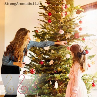 Strongaromatic จี้ลูกบอลเกลียวโลหะ รูปตัว S สําหรับแขวนตกแต่งต้นคริสต์มาส 20 ชิ้น