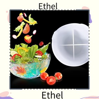 Ethel1 แม่พิมพ์ซิลิโคนเรซิ่น รูปชามผลไม้ 13.2*12.9*6.9 สีขาว สําหรับทํางานหัตถกรรม DIY