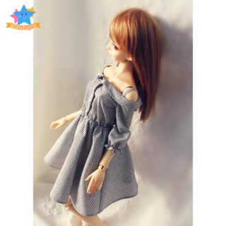 [Edstars] ชุดเดรส สายคล้องไหล่ ลายสก๊อต แฟชั่น สําหรับตุ๊กตา 1/3 BJD